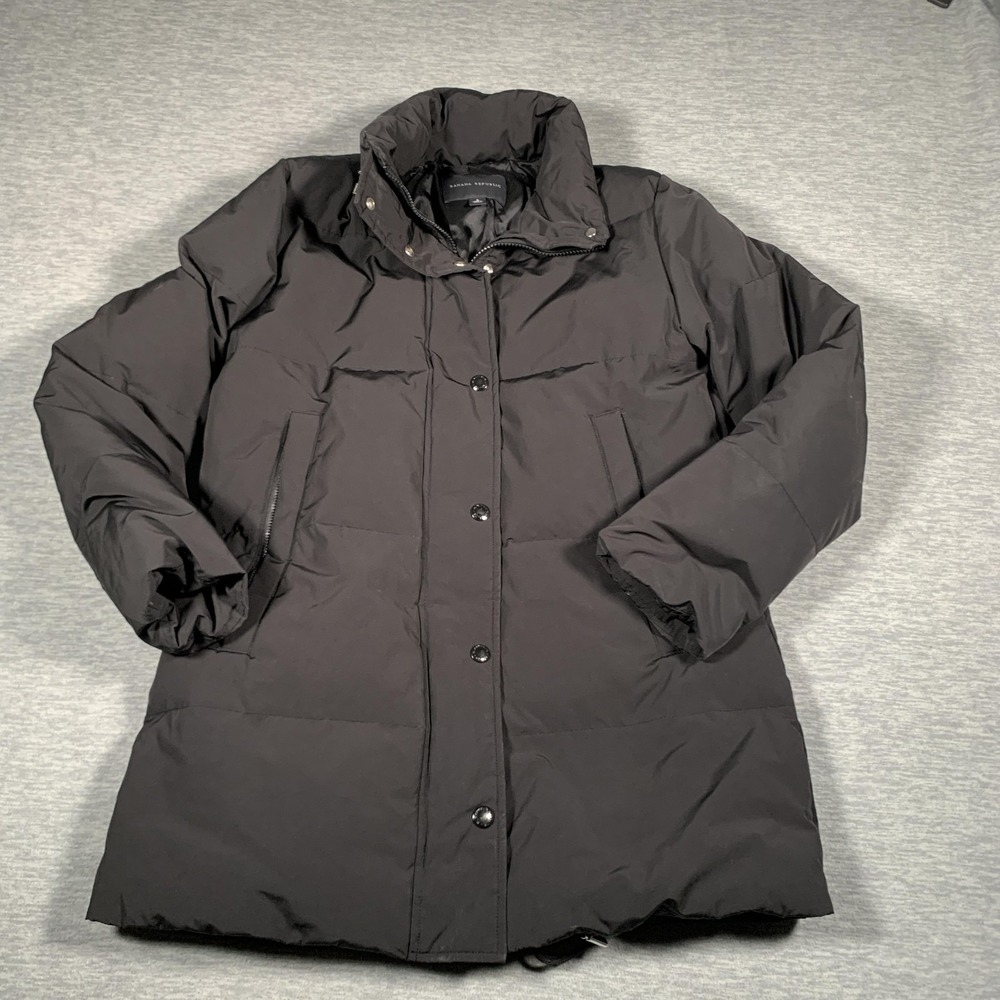 Banana Republic Jacket‎ Mens Small Down Puffer Parka Coat Winter Warm Hooded